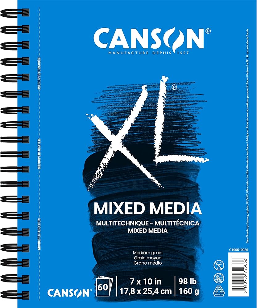 Canson XL Mixed Media Pads, Coiled