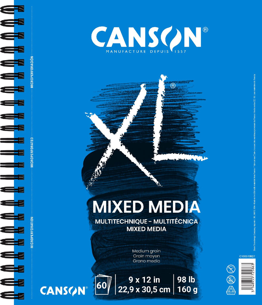 Canson XL Mixed Media Pads, Coiled
