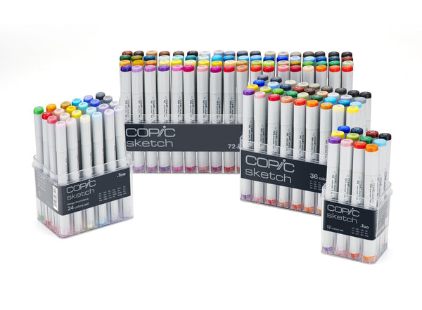 COPIC Sketch Marker Set Color Fusion 2, 3 kleuren, professionele penseelstiften op alcoholbasis met een flexibele en een medium brede punt COPIC Sketch Marker Set Color Fusion 2, 3 kleuren, professionele penseelstiften op alcoholbasis met een flexibele en een medium brede punt