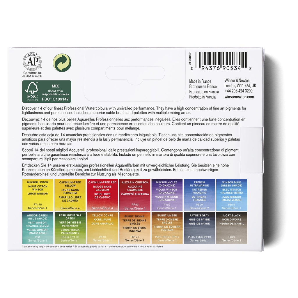 Winsor Newton  Professional Watercolour Field Set