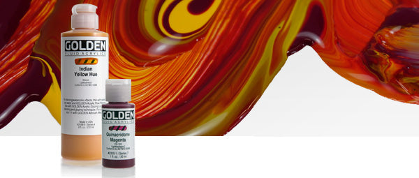 Golden Fluid Acrylic Paints, 4 oz bottle (118 ml)