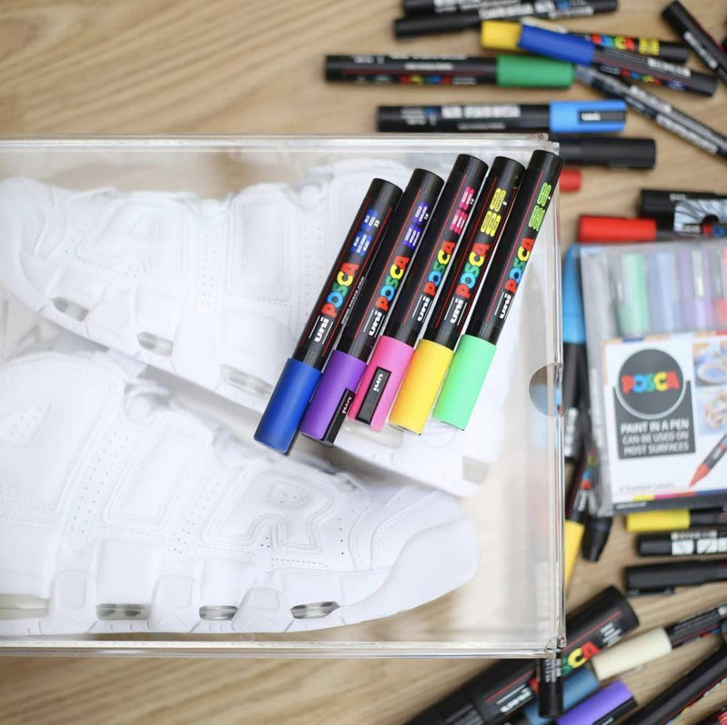 POSCA Paint Marker Set of 8 & 16 Colours, PC-5M Medium