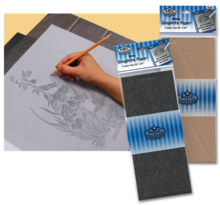 Graphite Transfer Paper 18" x 36"/Sheet. Gray and White