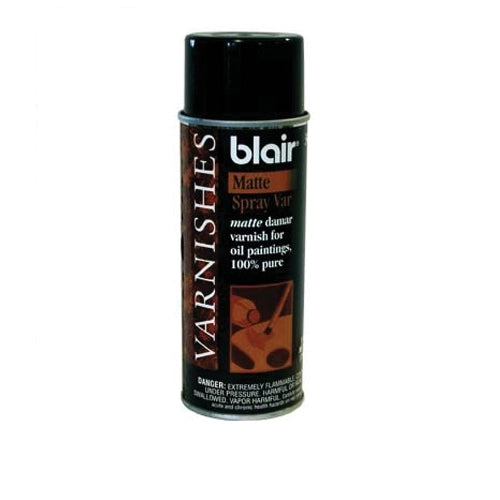 Blair Damar Spray Varnish - Matte, 11oz for Oil Paintings
