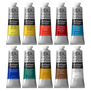 Winsor & Newton Artisan Water Mixable Oil Colour 10x37ml Tube Set