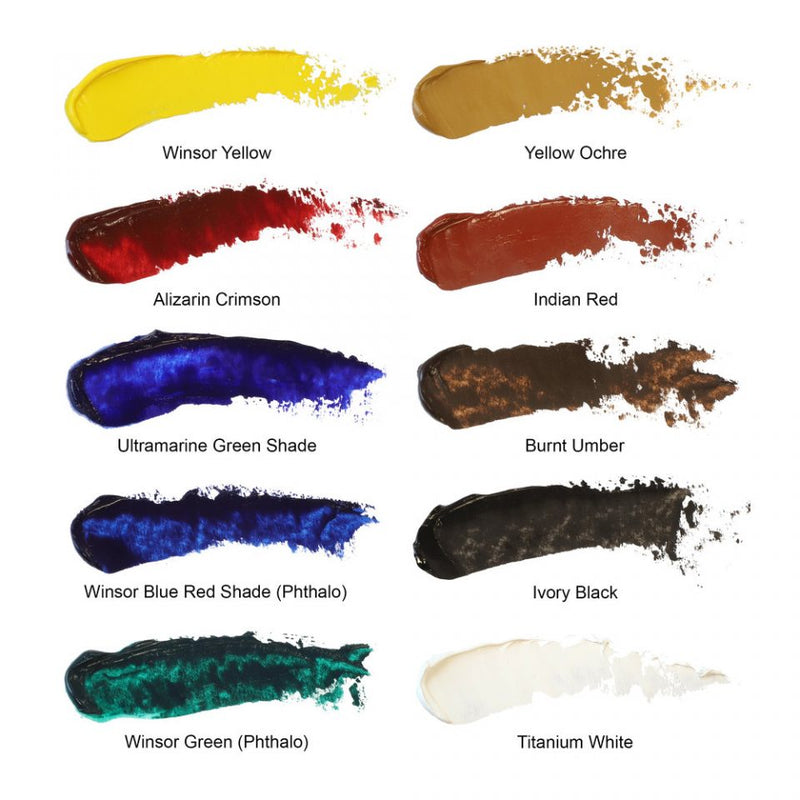 Winsor & Newton Artists' Oil Introductory Set 10-Colors