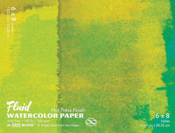 Fluid Watercolor Paper Easy-Blocks