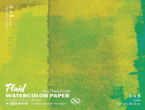 Fluid Watercolor Paper Easy-Blocks