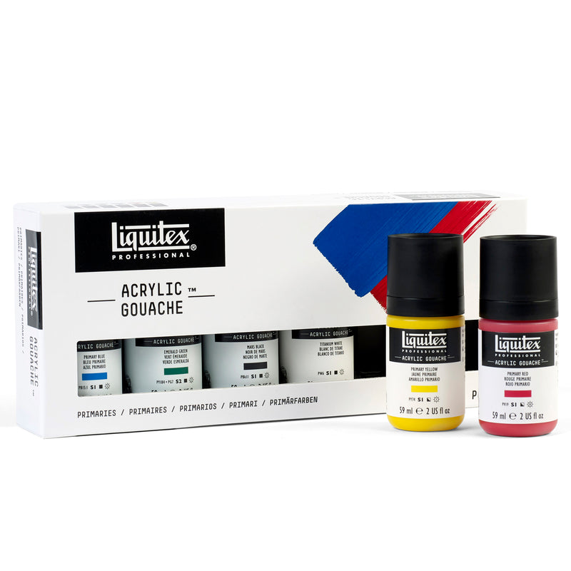 Liquitex Professional Acrylic Gouache, Set, 6-colours, 59ml, Primaries