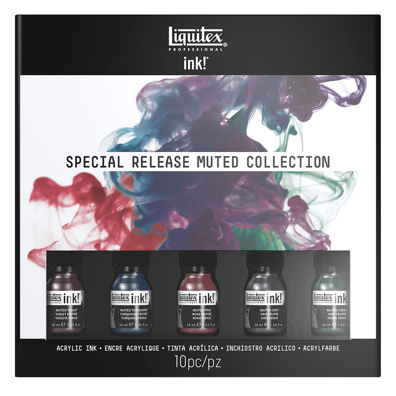 Liquitex Acrylic Ink! Muted Color Set of 5 Colour, 22 ml Bottles