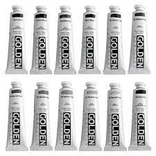 Heavy Body Acrylics, 2 oz. Tubes, Neutral Gray. 2oz