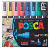 POSCA Paint Marker Set of 8 & 16 Colours, PC-5M Medium