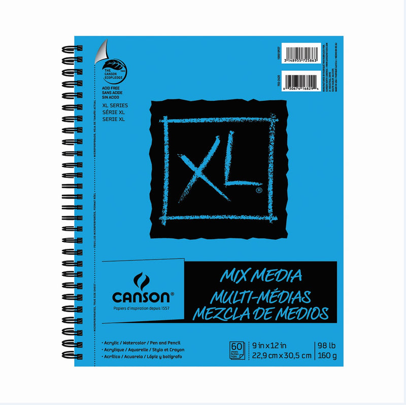 Canson XL Mixed Media Pads, Coiled
