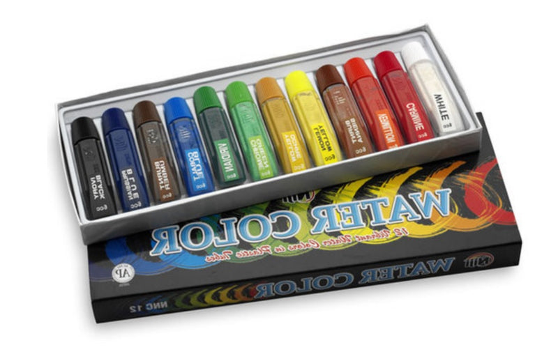 Niji Watercolour Set by Yasutomo, 12 Colour Tubes