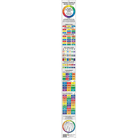 Coloring Matching Guide DIY Wheel Colors Mixing Chart for blending Hot K3B7  