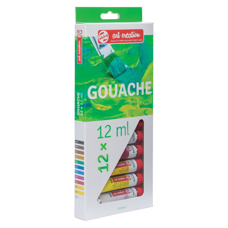 Talens Art Creation Gouache Tube Set, 12 Colours