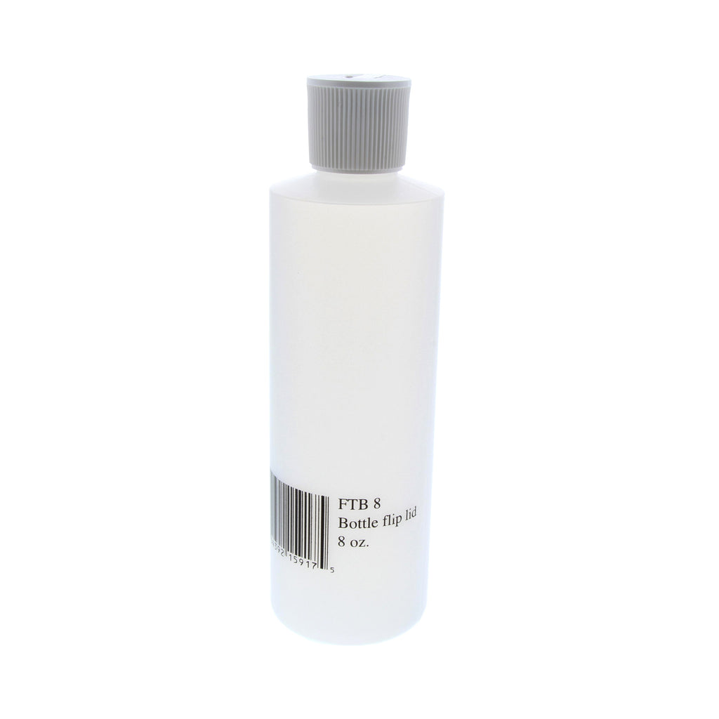 Plastic Bottle with Flip Lid Dispenser, 8 oz.