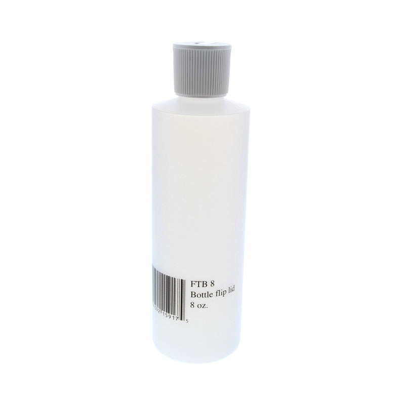 Plastic Bottle with Flip Lid Dispenser, 8 oz.