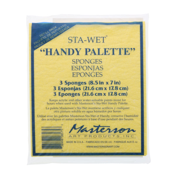 Masterson Sta-Wet Premier Palette Sponge 3 Pack 12x16