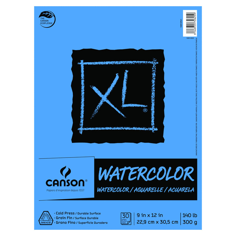 Canson XL Watercolour Pad, 30 Sheets