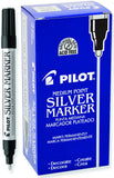 Pilot Metallic Permanent Marker, Medium, Silver