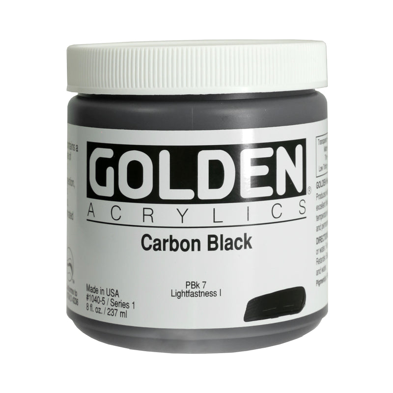 Golden Heavy Body Acrylic Colours, 8 oz jars