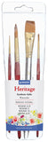 Heritage, Series 4050, Synthetic Sable Paint Brush , Set of 4 / SALE !
