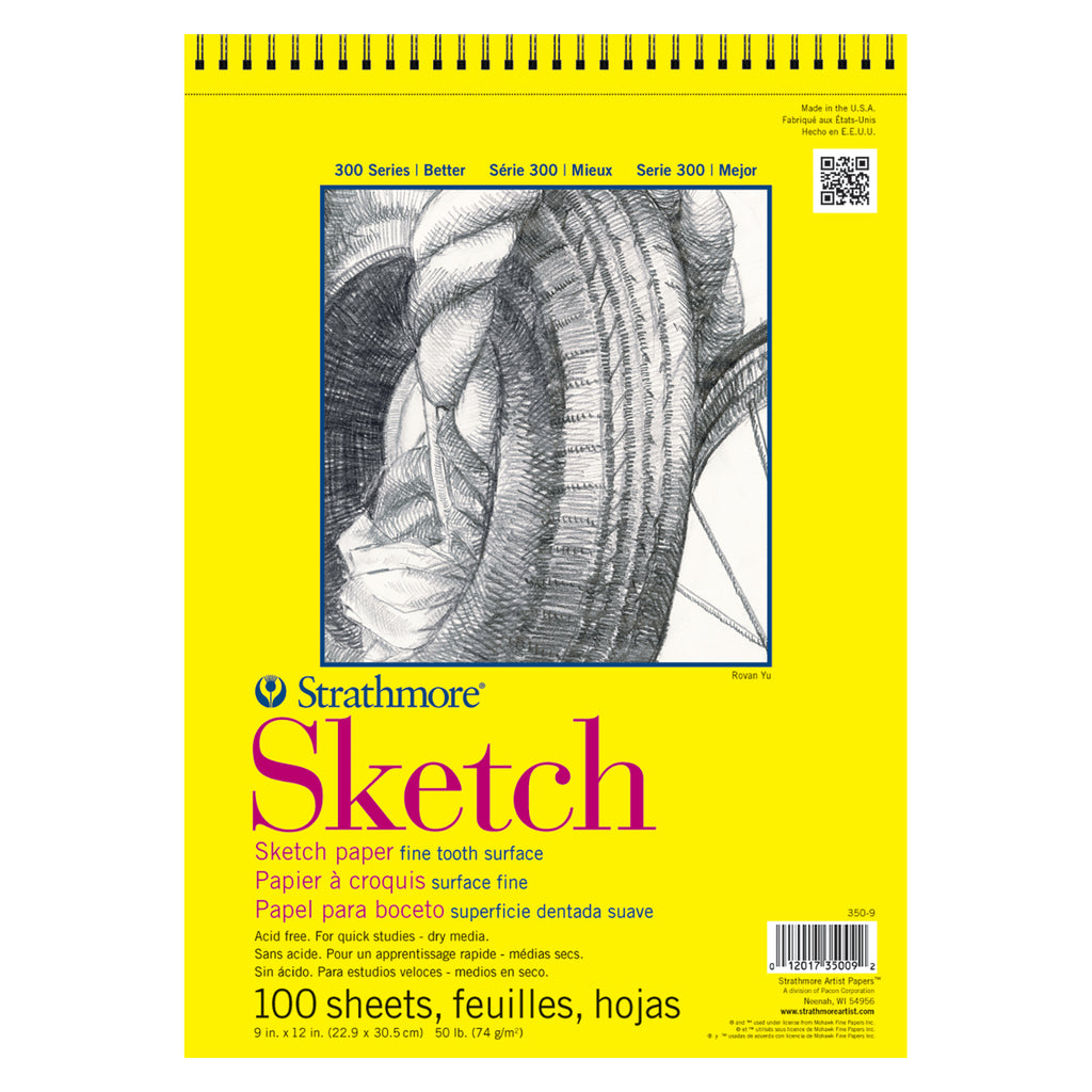 Strathmore Sketch Paper Pads 300 Series, 9" x 12"