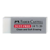 Dust-free eraser white