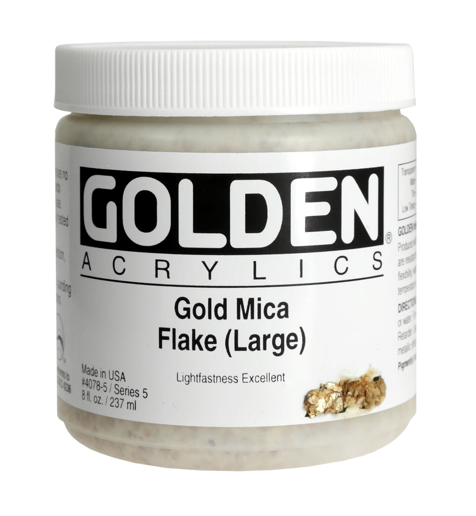 Golden® Iridescent Gold Mica Flakes, 8 oz