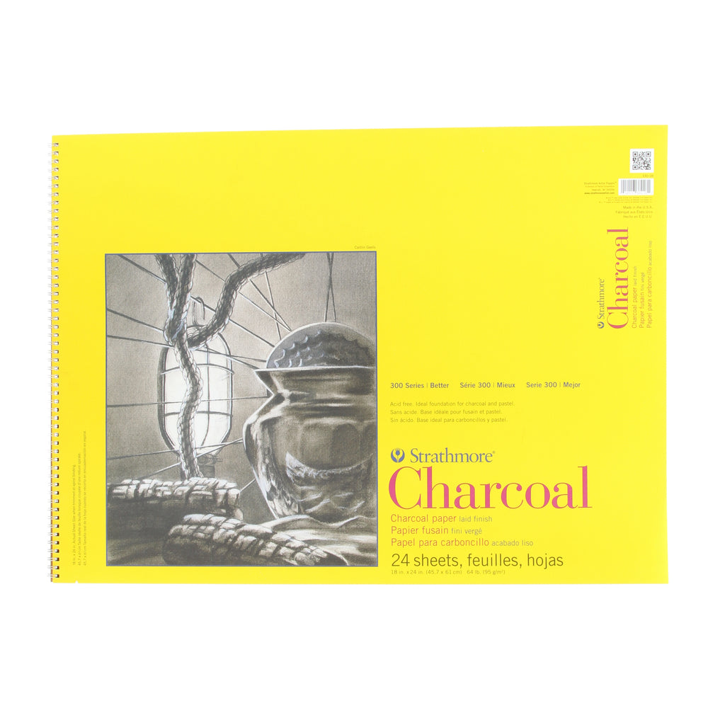 Strathmore Charcoal Paper Pad, 300 Series, Tape-Bound