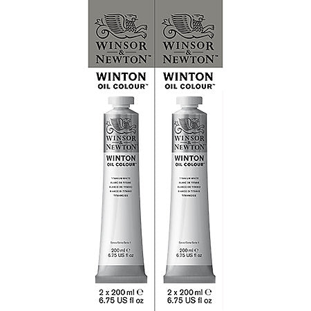 Winton Oil 200ml Titanium White Twin Pack