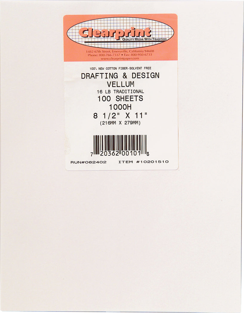 Clearprint 1000H 16lb Drafting Vellum 24x30' 1 Roll (10101129)