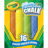 Crayola Washable Sidewalk Chalk 12-Colors