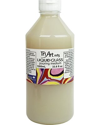 Tri-Art Liquid Glass Pouring Medium & Finish Resin, Clear - 1L