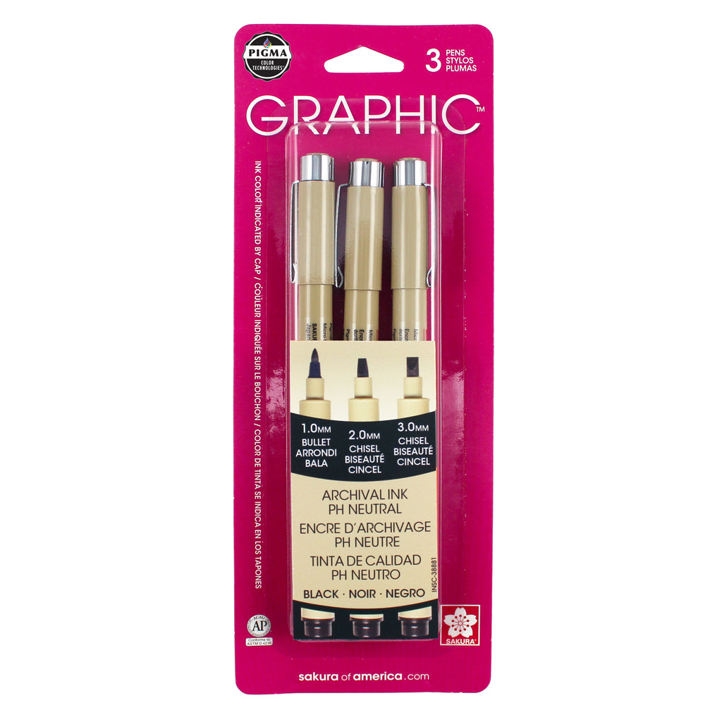 Sakura Pigma Micron Fine Pens & Pigma Graphic Pens