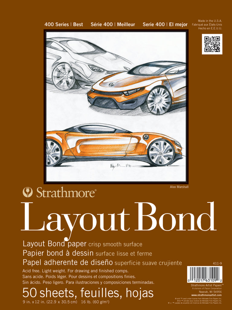 Strathmore Layout Bond Paper Pad, 400 Series