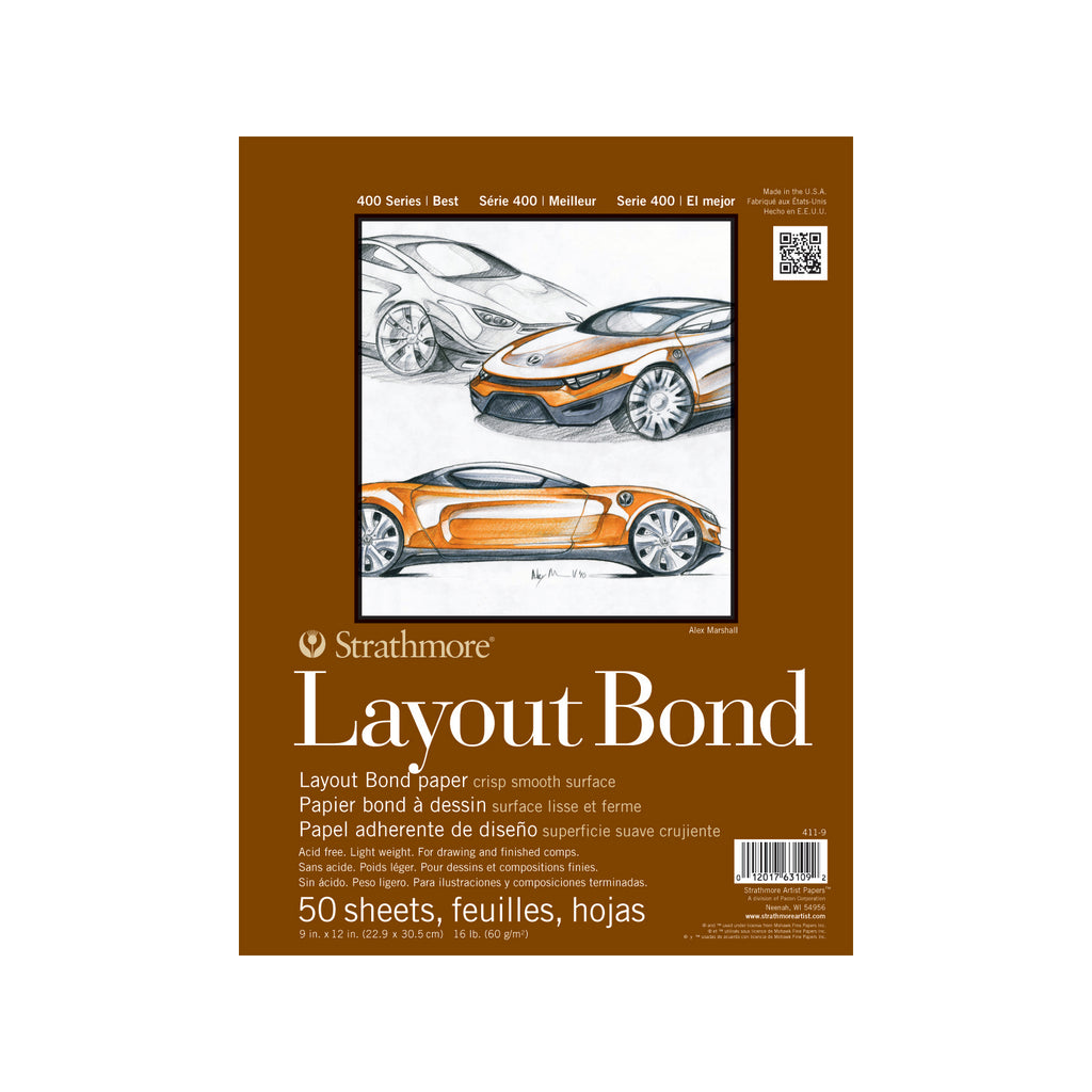 Strathmore Layout Bond Paper Pad, 400 Series