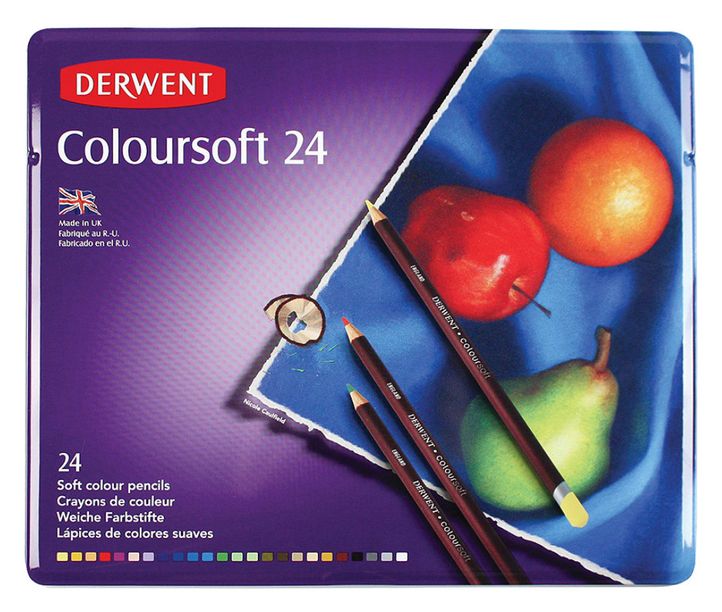 Derwent Coloursoft Soft-core Pencil Sets Tin