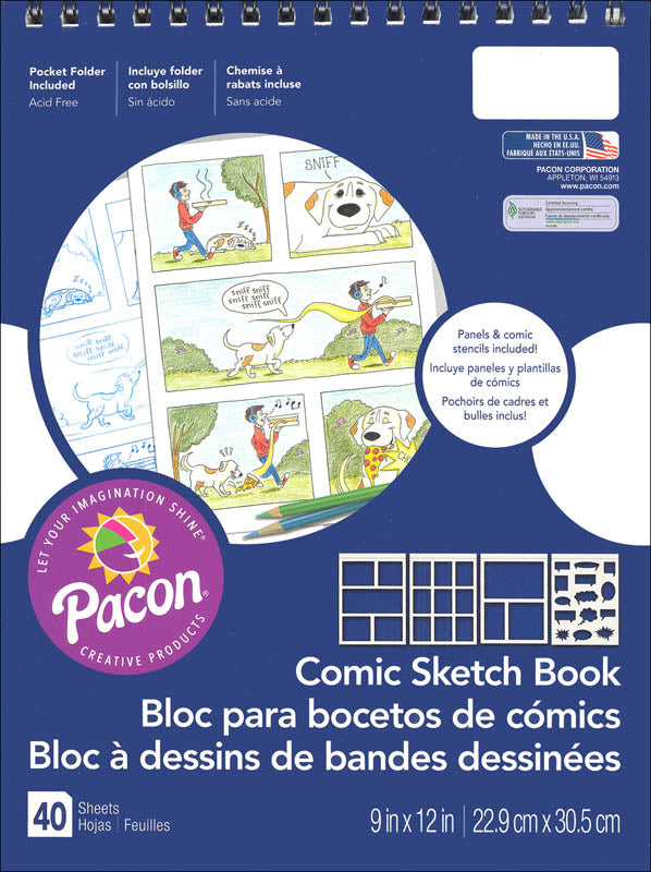 Pacon Comic Sketch Pad, 9" x 12"
