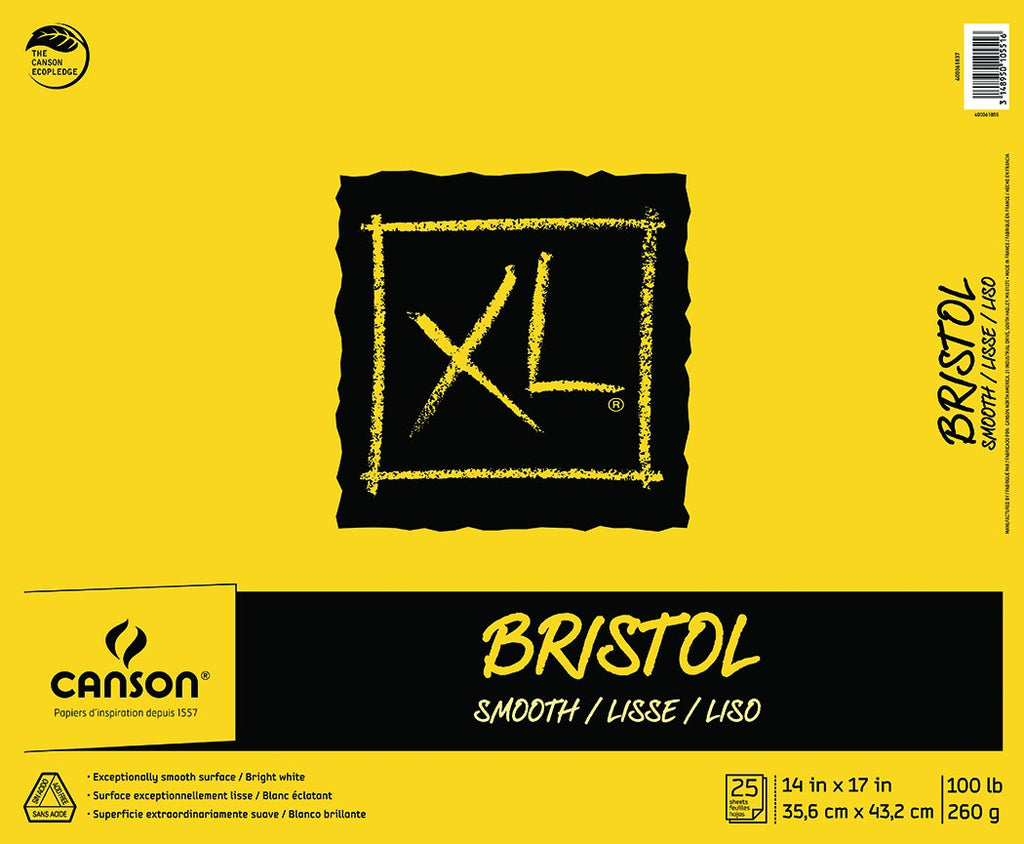 Canson XL Bristol Paper Pad Smooth, 11 x 17"
