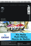 Canson Artist Series Mixed Media Paper, Dual Textured, 20-sheet top-wired pad