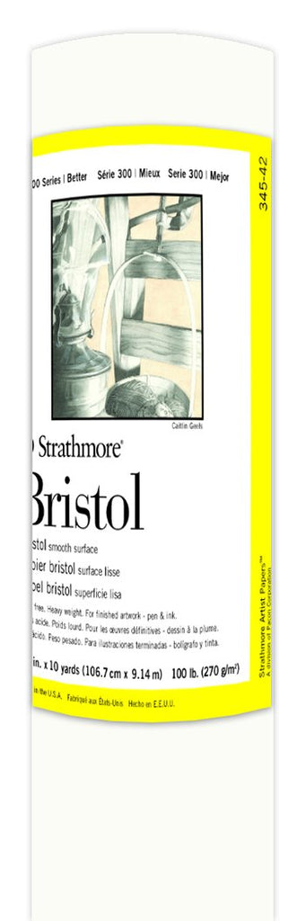 Strathmore 300 Series Bristol Pad - 19'' x 24'', Smooth, 20 Sheets