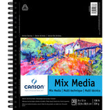 Canson Artist Series Mixed Media Pad, Dual Textured, 30-sheet side-wired pad