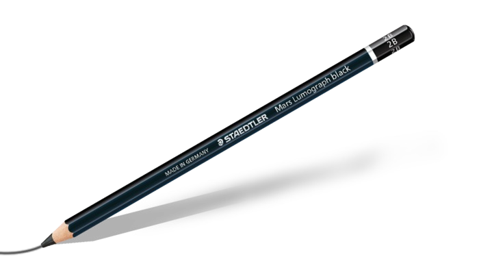 Staedtler Mars Lumograph Black Pencil Set, 6-Pencils