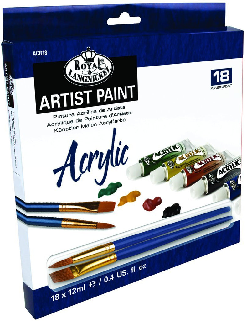 Acrylic Artist Paint & Brush Sets