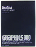 Bienfang Graphics 360 Rag Translucent Marker Paper Pads, 50 Sheets