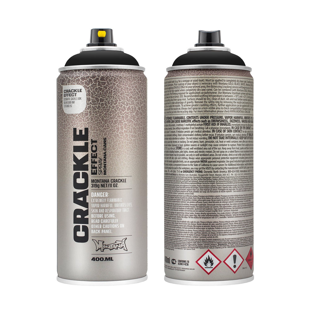 Montana CRACKLE EFFECT Spray Paints, 400 ml – Soho Art Supplies