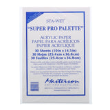 Masterson Sta-Wet Super Pro Palette Acrylic Refill Sheets, 30 Sheets