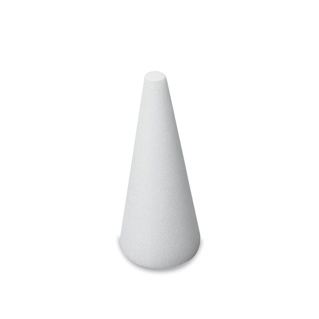 FloraCraft White STYROFOAM Cones, 4 x 2 Inches, 2 Pieces
